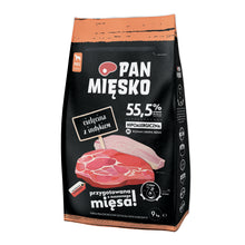 Pan Mięsko Cielęcina z indykiem chrupki M 9kg karma sucha dla psa dorosłego