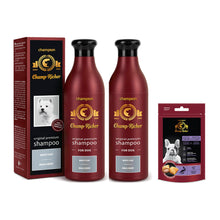 Pakiet Champ - Richer Szampon dla Szczeniąt i Dorosłych Psów Biała Sierść 2 x 250 ml + Smakołyk Champ - Richer GRATIS!