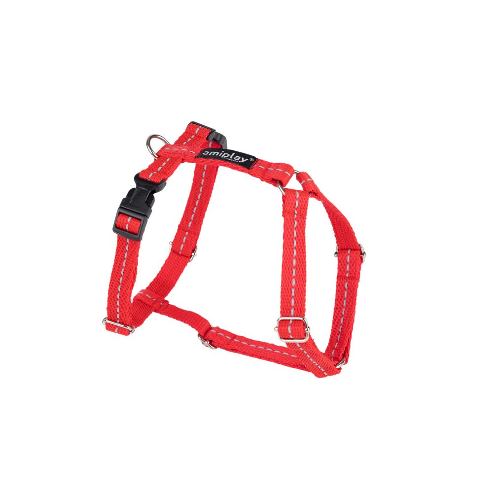 Amiplay Reflective Szelki Regulowane Guard Rozmiar S Czerwone
