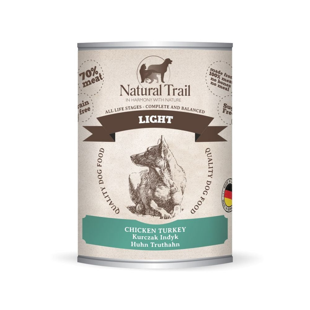 Natural Trail Light z Kurczakiem i Indykiem Bezzbożowa 800 g