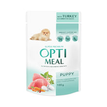 Optimeal Mokra Karma Dla Szczeniąt Indyk z Marchewka w Sosie 100 g