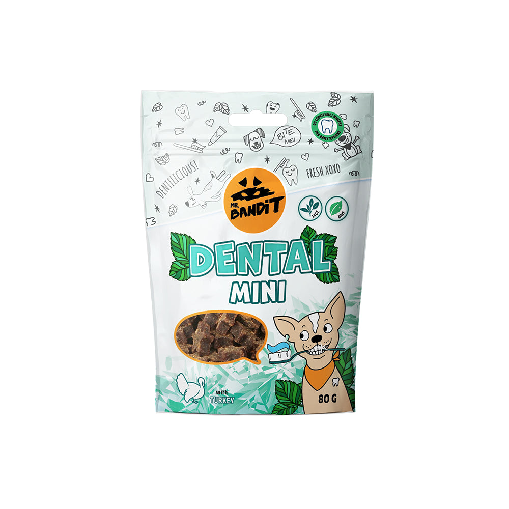 MR. BANDIT Dental Mini z indykiem dla psa 80g