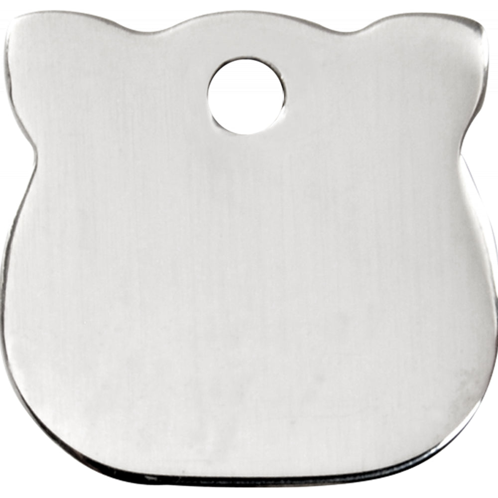 RedDingo Personalizowana Zawieszka Dla Pupila z Grawerem Srebrny Kot