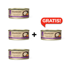Pakiet Grandorf Chicken Breast & Salmon Karma Dla Kota Filet z Piersi Kurczaka i Łososia 3 x 70 g + 1 Puszka GRATIS!
