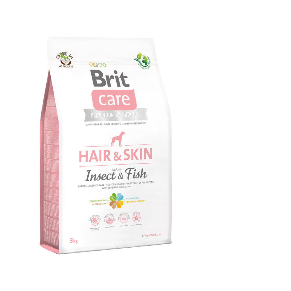 Brit Care Dog Hair & Skin Insect & Fish Karma Dla Dorosłych Psów 3 kg