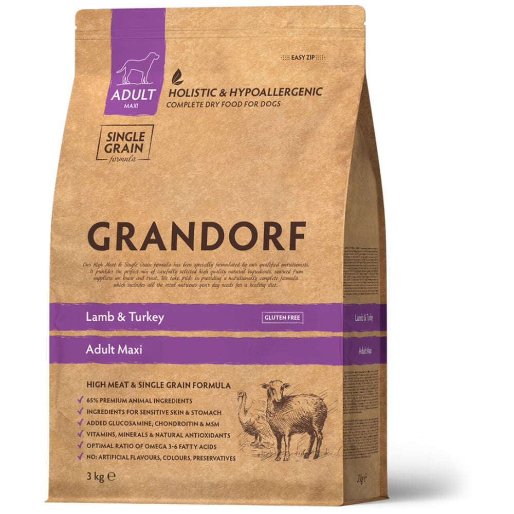 Grandorf Lamb & Turkey Adult Maxi Breeds Karma Dla Dorosłych Psów Dużych Ras 3 kg