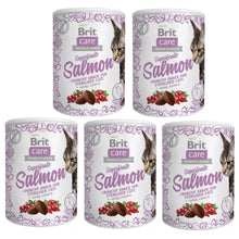Pakiet Przysmaków  Brit Care Snack Superfruits Salmon Łosoś Sterilised  Przekąska Dla Kota 5 x 100 g