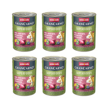 Pakiet Animonda GranCarno Superfoods Wołowina, Burak, Jeżyny, Mniszek Lekarski  6 x 400 g