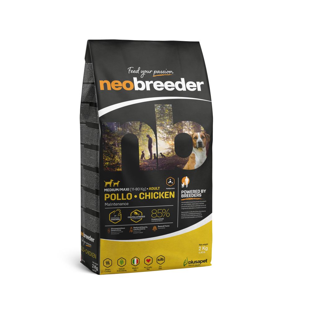Neobreeder Dog Adult Chicken Karma Dla Dorosłych Psów Średnich i Dużych Ras z Kurczakiem 2 kg