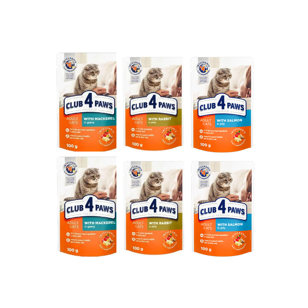 Pakiet Club 4 Paws Mix Smaków 6 x 100 g
