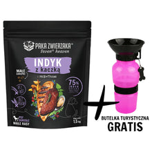 Pakiet Paka Zwierzaka Seventh Heaven Mini Sucha Karma Dla Dorosłych Psów Małych Ras Indyk z Kaczką 1,5 kg + Butelka Turystyczna GRATIS!