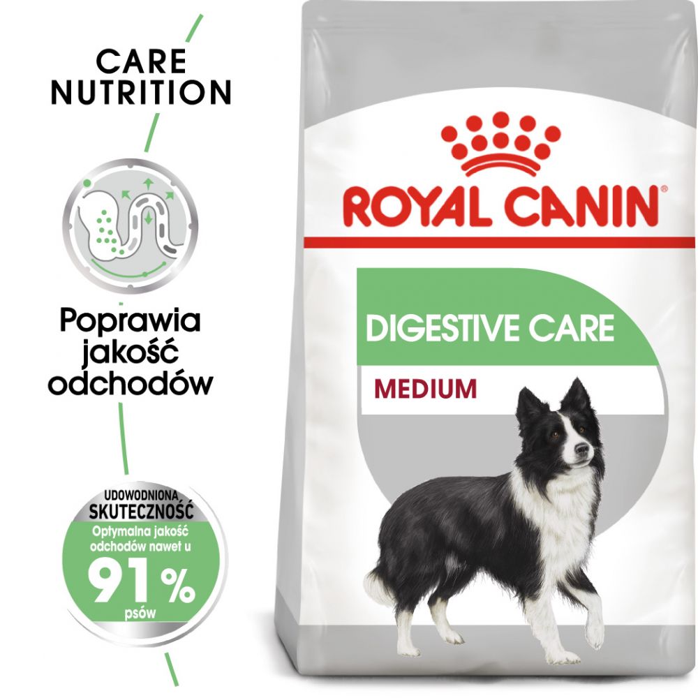 ROYAL CANIN CCN Medium Digestive Care Karma Sucha Dla Psów Dorosłych Ras Średnich O Wrażliwym Przewodzie Pokarmowym 10 kg