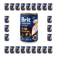 Pakiet Brit Premium By Nature Fish with Fish Skin Ryba Mokra Karma Dla Psa 24 x 400 g