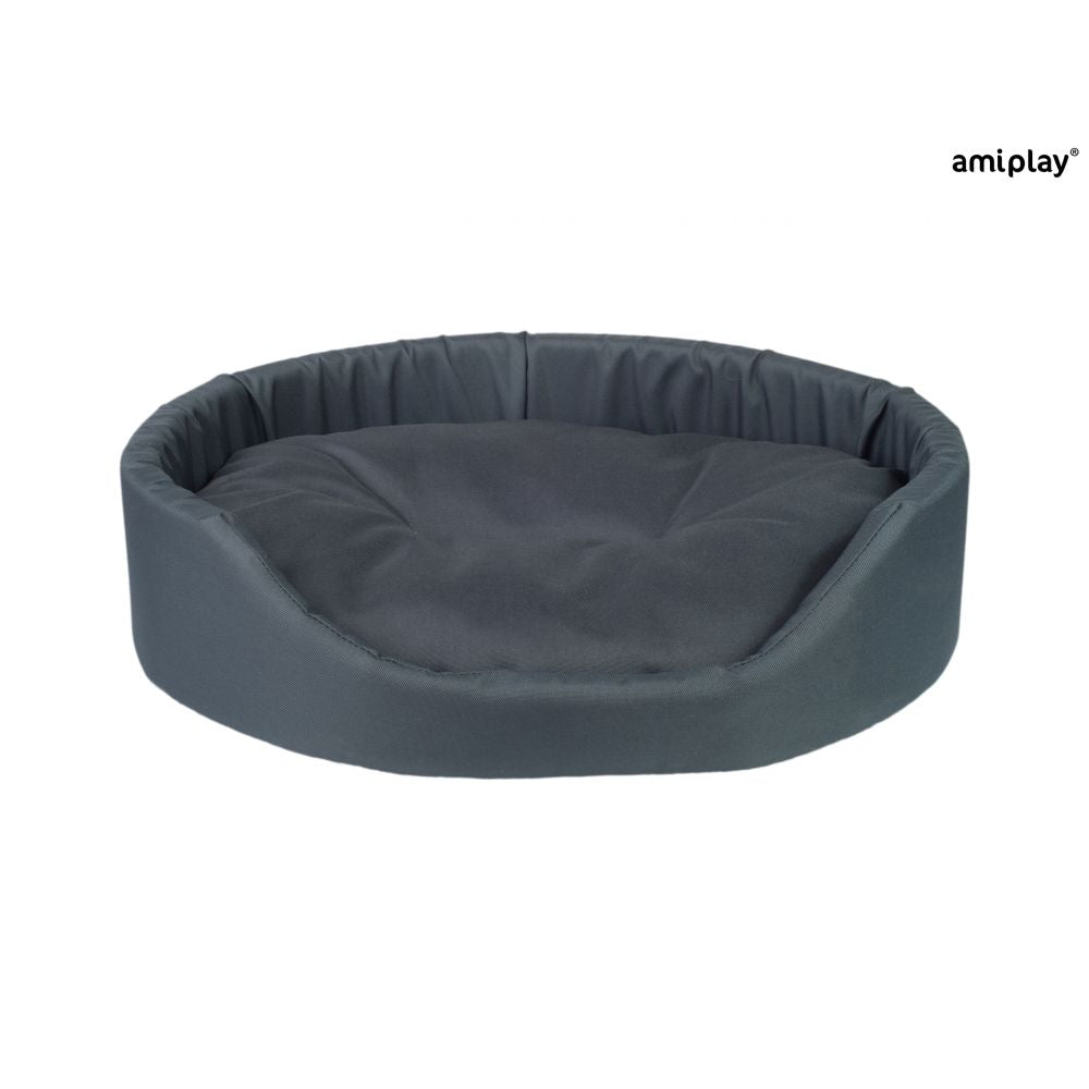 AmiPlay Legowisko Owalne Basic Grafitowe Rozmiar S