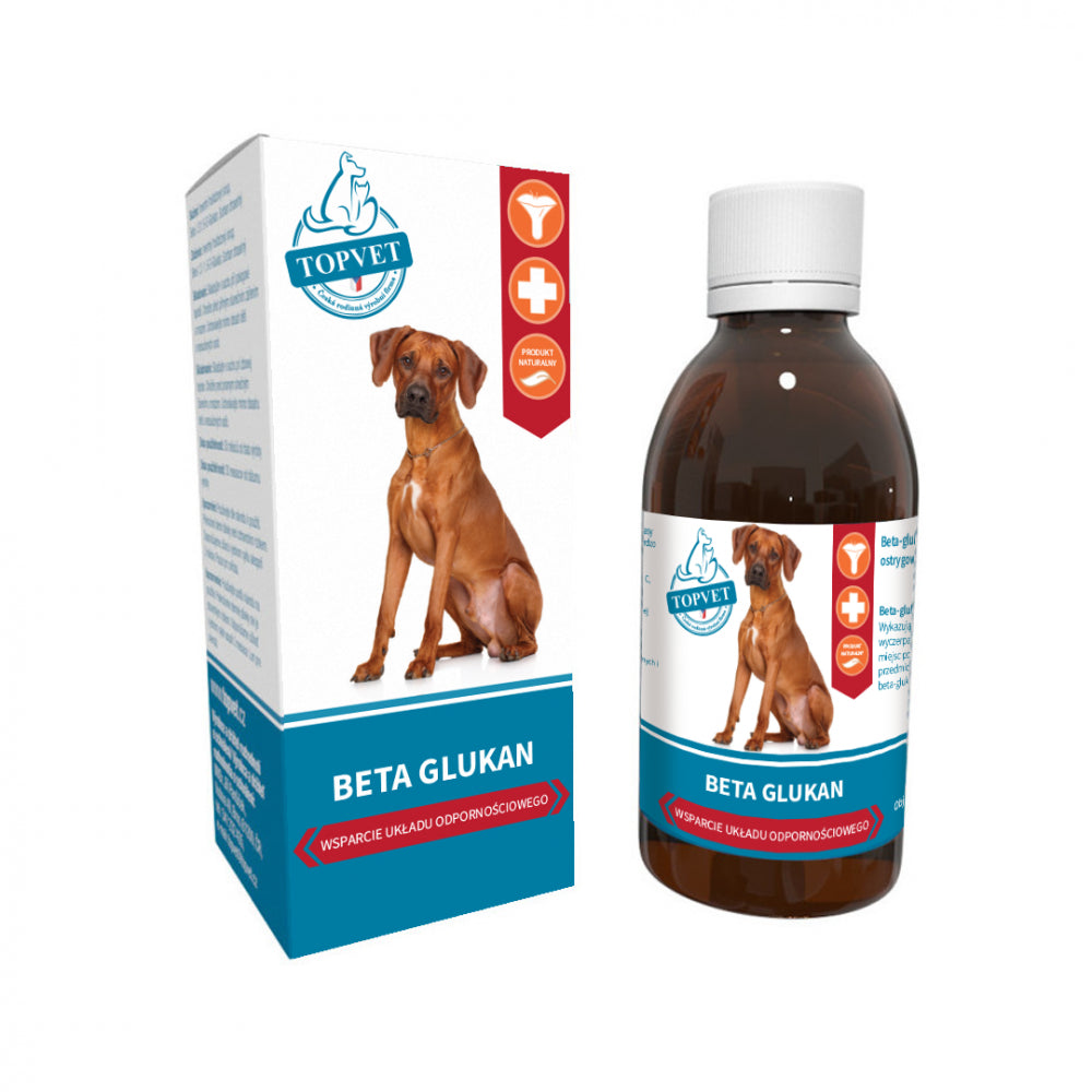 Topvet Beta Glukan Syrop Dla Psów Wspierający Układ Odpornościowy 200 ml