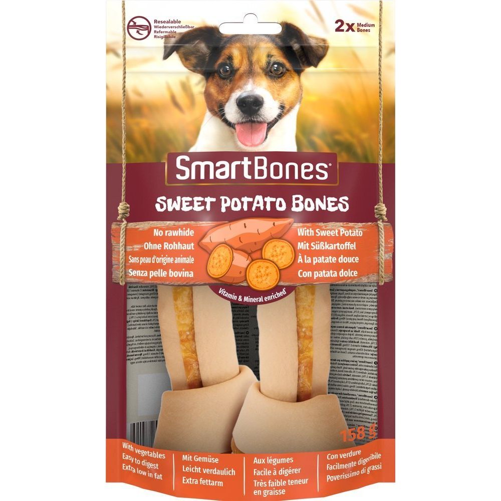 Smart Bones Sweet Potato Medium Kości Do Żucia Dla Średnich Psów 2 Sztuki 158 g