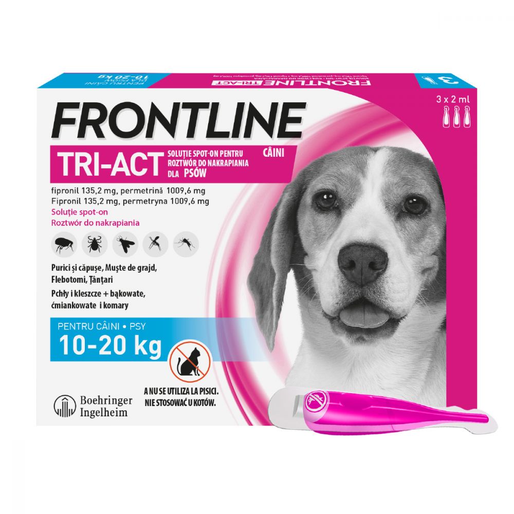 Frontline Tri-Act dla Psów 10-20 kg M 3 Pipety