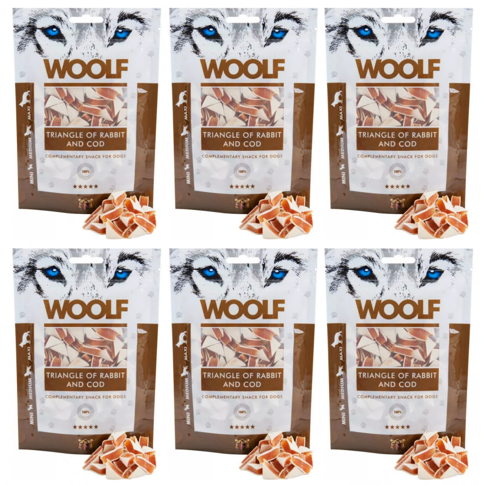 Pakiet Woolf Rabbit and Cod Triangle Królik Dorsz 6 x 100 g