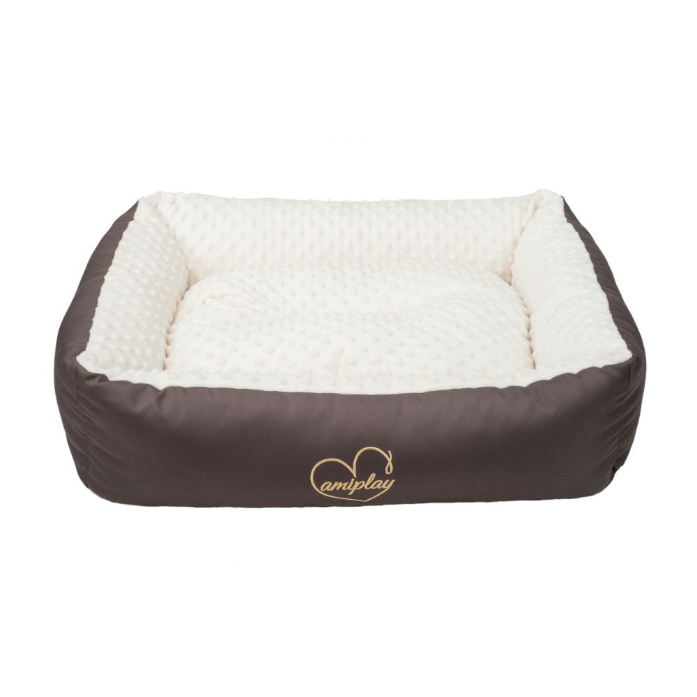 Amiplay Legowisko Sofa Babydoll Dla Psa Rozmiar M Kremowo-Brązowe