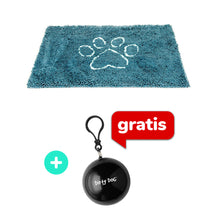 Pakiet Dirty Dog Mata Absorbująca Brud i Wodę Niebieska Oceaniczna 58 x 41 cm + Peleryna Gratis!