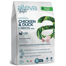 Alleva Holistic Sucha Karma Dla Dorosłych Kotów Z Długą Sierścią Lub Z Predyspozycją Do Tworzenia Się Kul Włosowych Z Kurczakiem I Kaczką1,5 kg