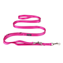 Amiplay Reflective Smycz Regulowana 8in1 Rozmiar L 200-400 x 2 cm Różowa