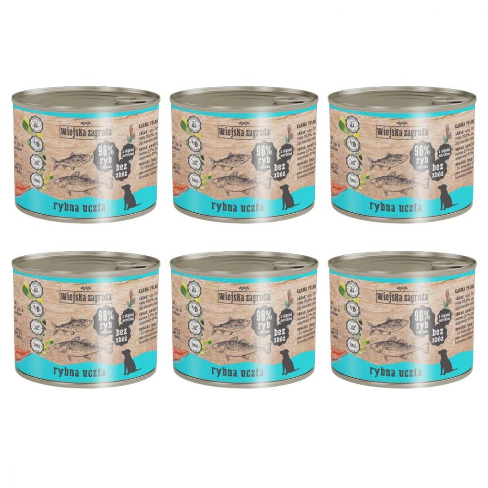 Pakiet Wiejska Zagroda Rybna Uczta 6 x 200 g
