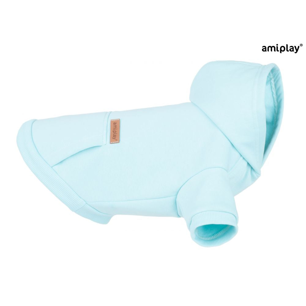 Amiplay Bluza Z Kapturem Dla Psa Texas 30 cm Niebieska