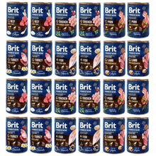 Pakiet Brit Premium By Nature Mix Smaków 24 x 400 g