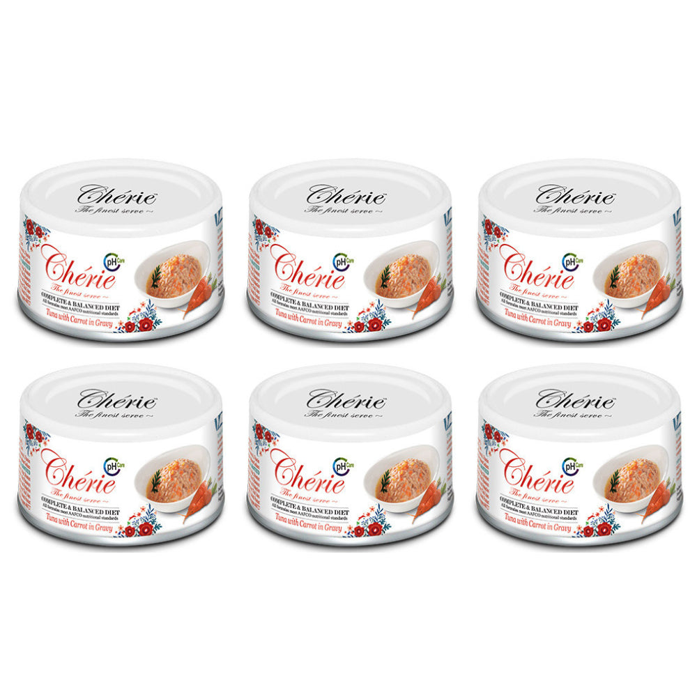 Pakiet Pettric Cherie Karma Dla Kota Tuńczyk z Marchewką 6 x 80 g
