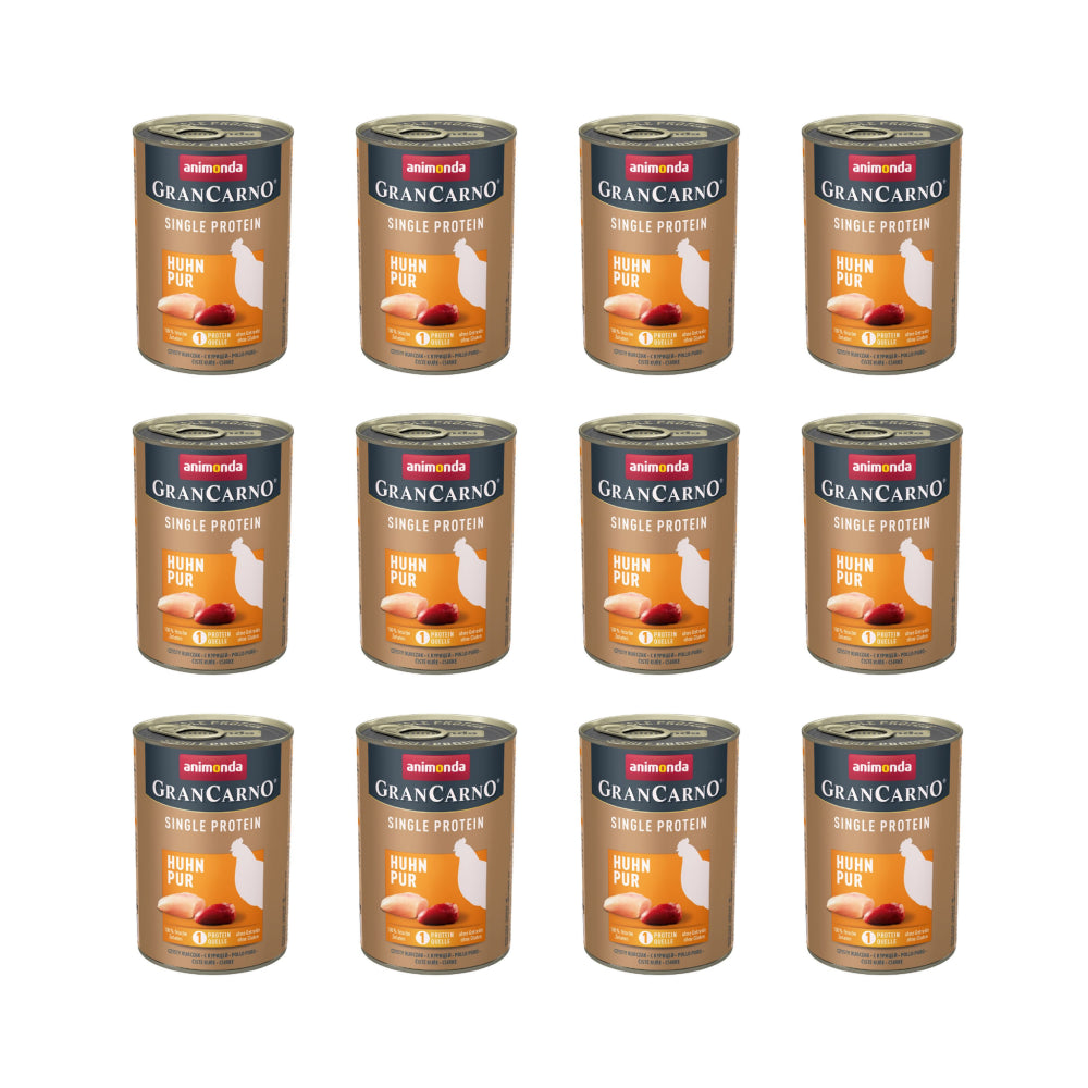 Pakiet Animonda GranCarno Single Protein Kurczak 12 x  800 g