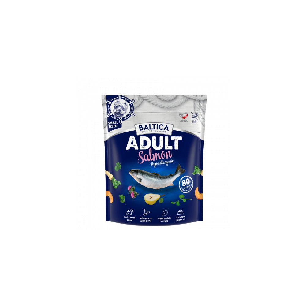 BALTICA Adult Salmon Hypoallergenic XS/S Dla Dorosłych Psów Małych Ras 1kg