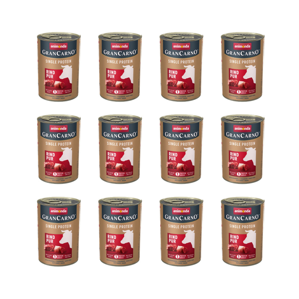 Pakiet Animonda GranCarno Single Protein Wołowina 12 x 800 g