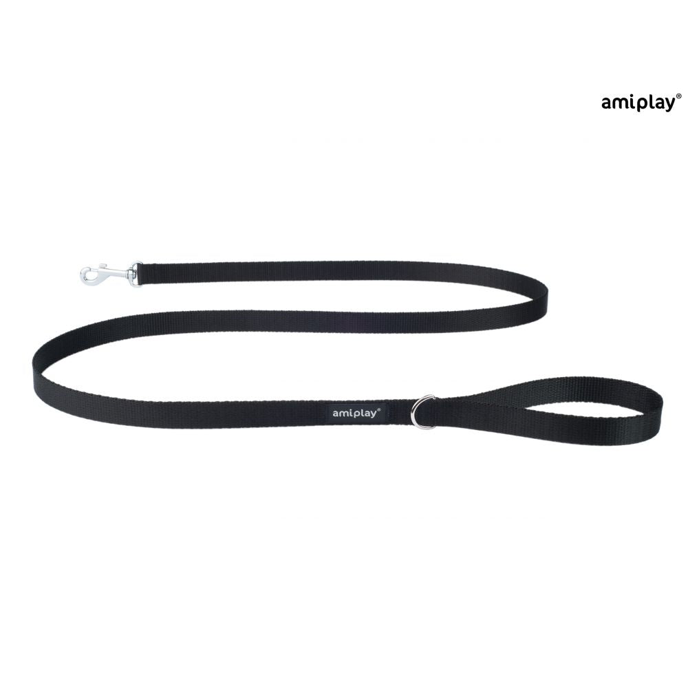 Amiplay Smycz Basic Czarna 150 cm Rozmiar M