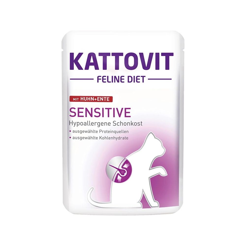 KATTOVIT Sensitive kurczak i kaczka 85g układ pokarmowy