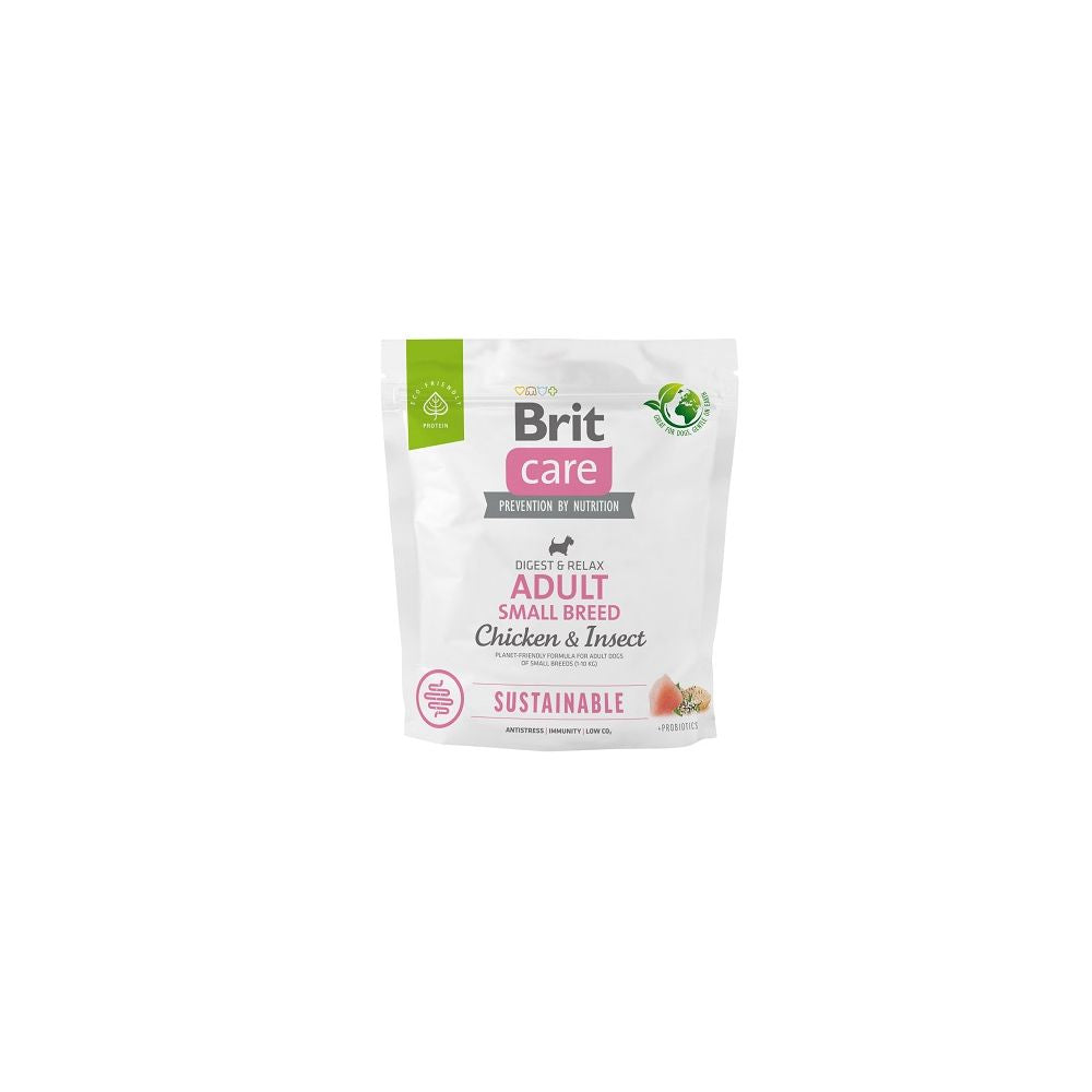 Brit Care Sustainable Adult Small Chicken & Insect Karma Dla Dorosłych Psów Małych Ras z Kurczakiem i Owadami 1 kg