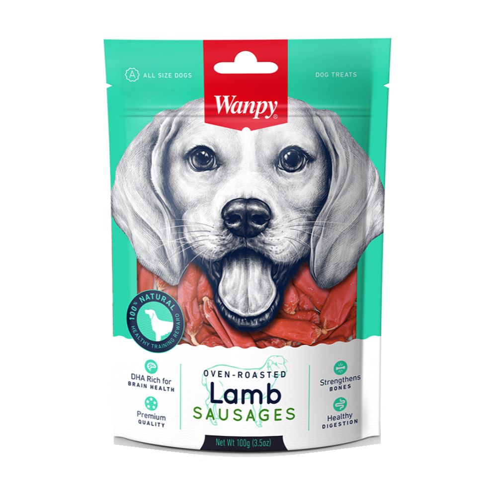 Wanpy Lamb Sausages Kiełbaski Z Jagnięciny Przekąska Dla Psa 100 g