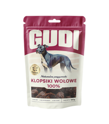 GUDI Klopsiki Wołowina 100g naturalne przysmaki dla psa