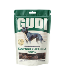 GUDI Klopsiki Jeleń 100g naturalne przysmaki dla psa