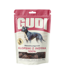 GUDI Klopsiki Indyk 100g naturalne przysmaki dla psa