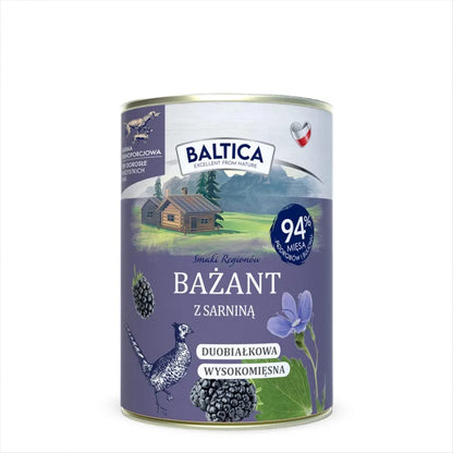 BALTICA Bażant z sarniną 400g karma mokra bezzbożowa