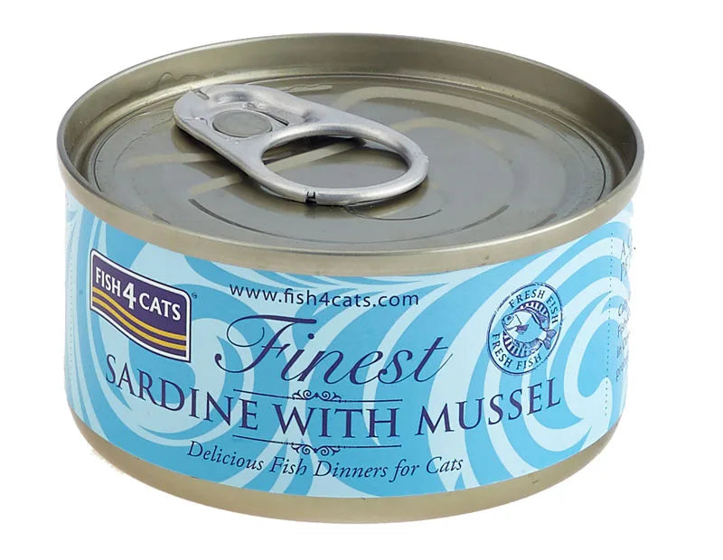 Fish4Cats Finest Sardynka z Omułkiem Zielonowargowym 70g