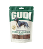 GUDI Paski mięsne Jeleń 500g naturalne przysmaki dla psa