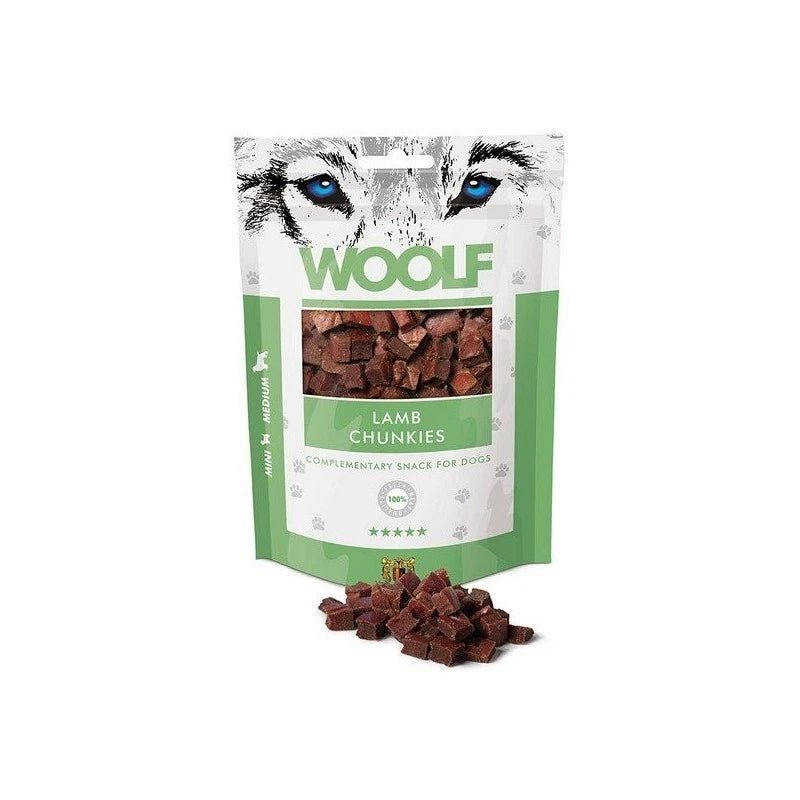 Woolf Lamb Chunkies Jagnięcina Przysmak Dla Psa 100 g