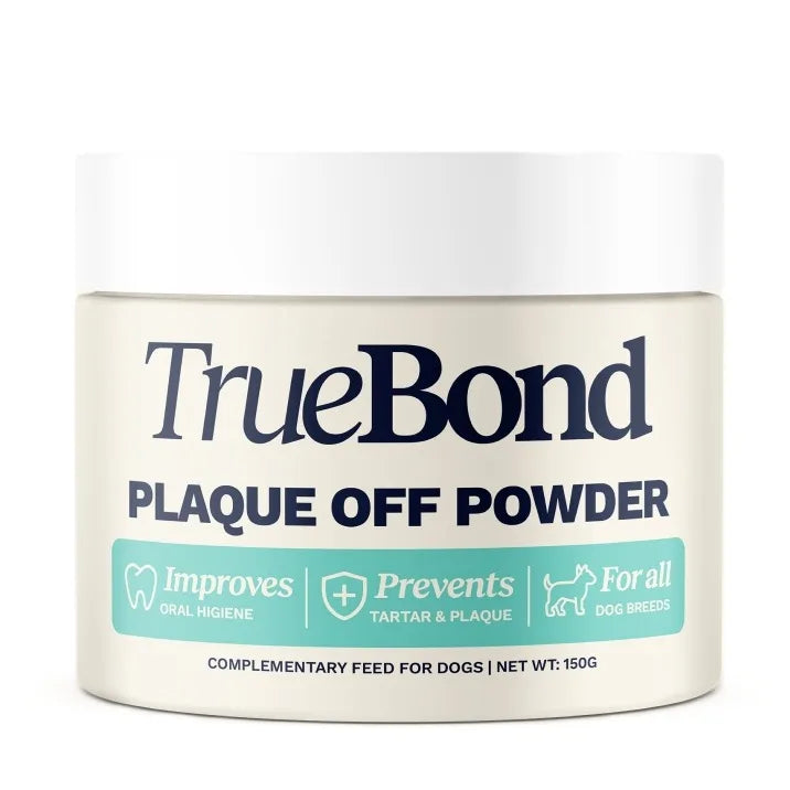 TRUEBOND PlaqueOff Powder Dental 150g naturalny proszek na kamień nazębny i świeży oddech