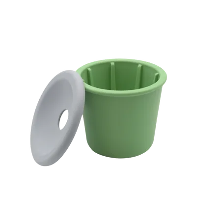 Fiboo Kubek Fibeek Przykrywka z otworem zielony