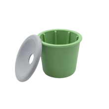 Fiboo Kubek Fibeek Przykrywka z otworem zielony