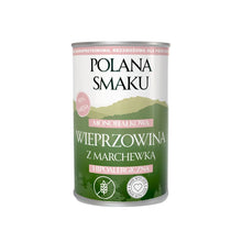POLANA SMAKU Wieprzowina z Marchwewką 400g karma mokra monoproteinowa dla psów dorosłych