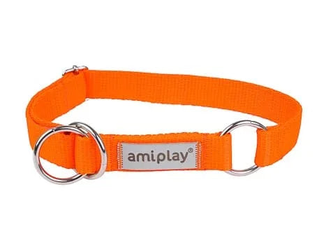 Amiplay Obroża półzaciskowa Samba M Pomarańczowy
