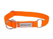 Amiplay Obroża półzaciskowa Samba M Pomarańczowy
